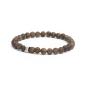 Preview: Armband mit 6 mm mattbraunem Bronzitstein - Mat Brown 6mm